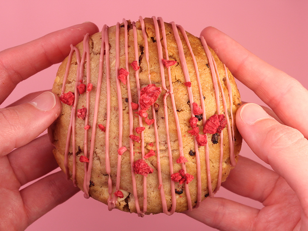 Фото Малинове | Купити малинове печиво з карамелізованим шоколадом