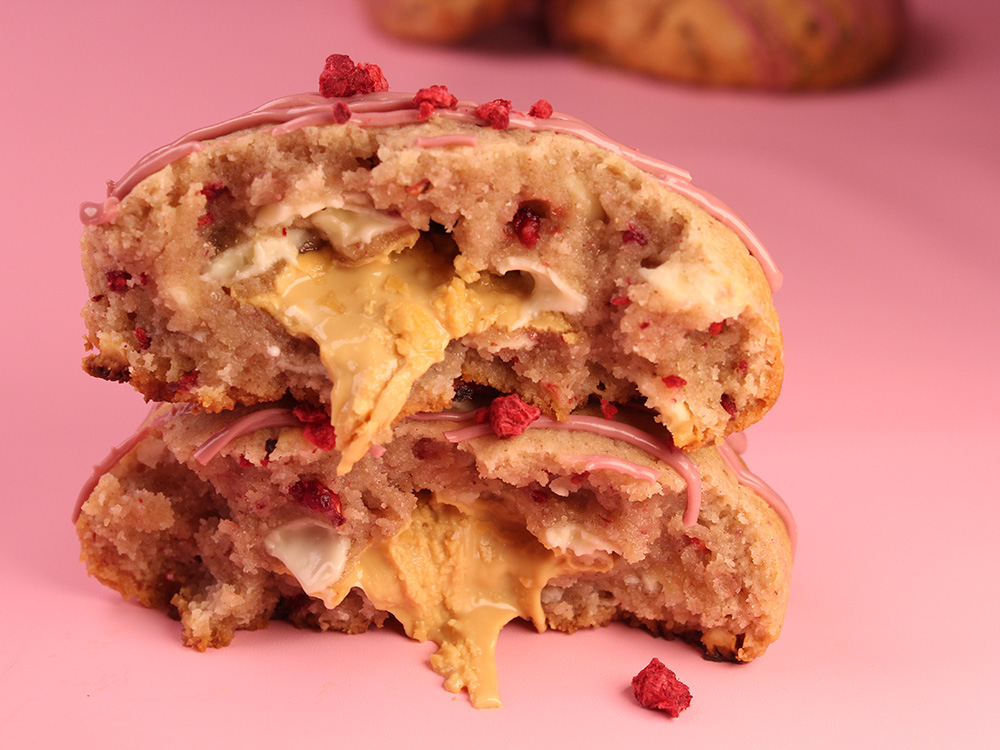 Фото Малинове | Купити малинове печиво з карамелізованим шоколадом